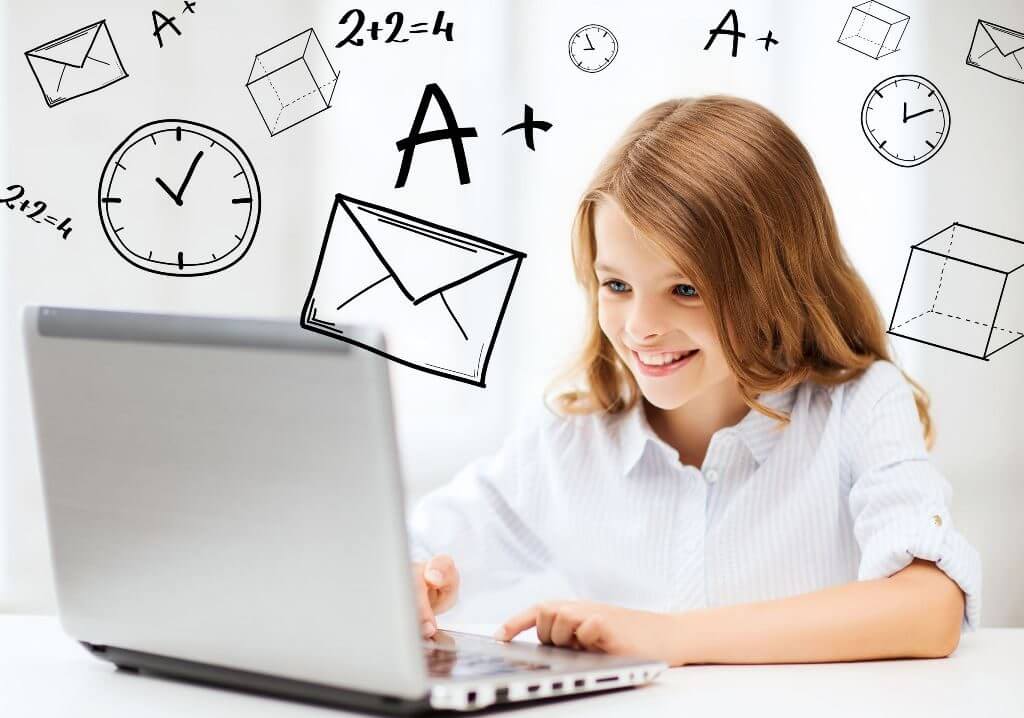 オンライン学生をする学生