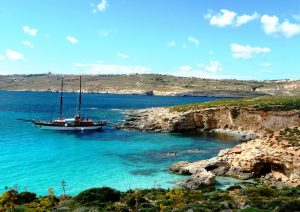 コミノ島 風景　comino island