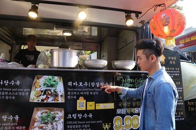 富川大学　春のお祭り　食べ物　出店　プチョン　留学