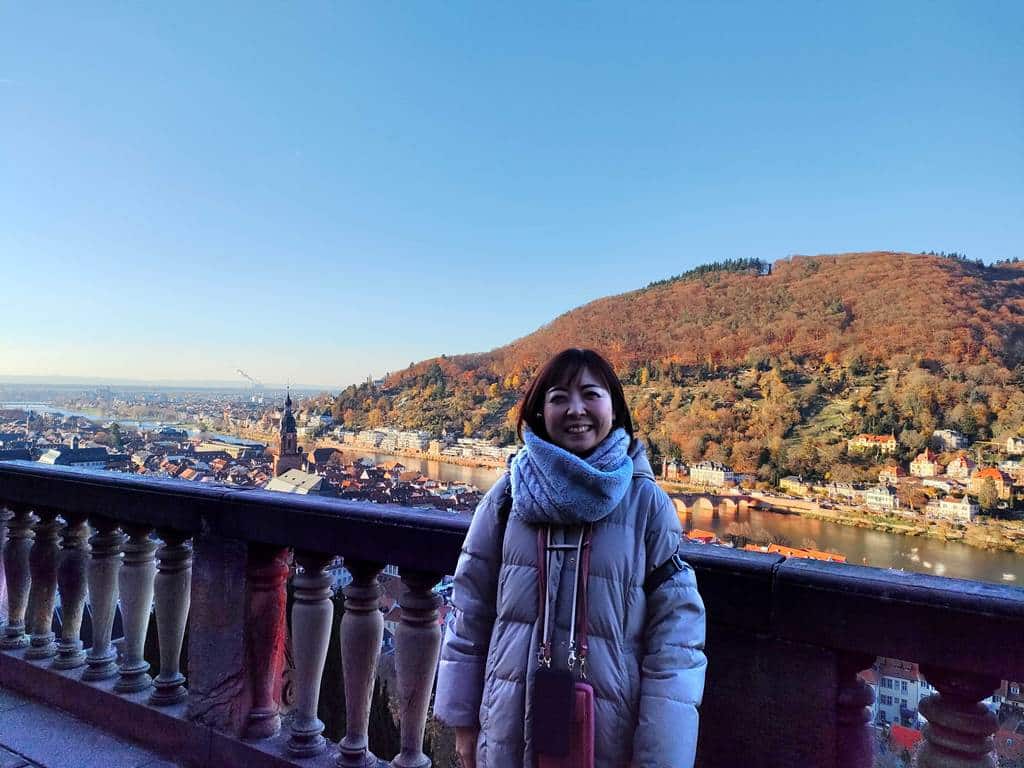 ハイデルベルク城からの街並み